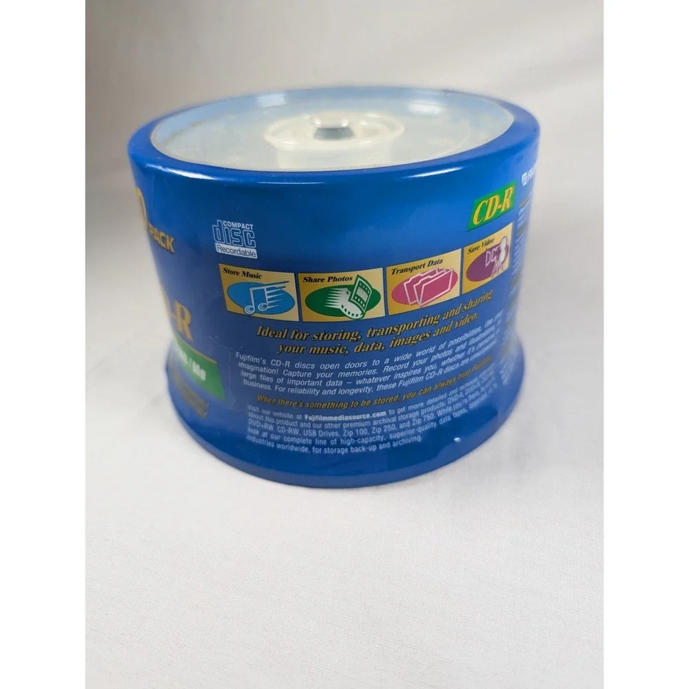 Fujifilm CD-R 50 Pack 80 min 700MB/MO 48X Blank CD Discs CDR